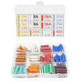 120pcs Torpedo Shaped Fuses Set 5A 8A 10A 16A 20A 25A 30A 40A for Protect Automotive Circuits for Old Style Classic Cars