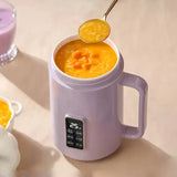 110V/220V Electric Stew Pot Slow Cooker Portable Cooking Pot Rice Cooker Stewing Porridge Soup Travel Heating Cup 1000ml