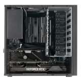 L8 8-Bay+3 NAS Chassis Case, ATX/MATX Memory Server Chassis Compatible with 315mm GPU Black
