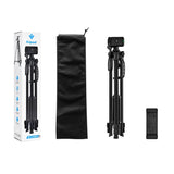 3366 Camera Tripod Adjustable Height 48cm-141cm Black Phone Live Broadcast Tripod Lifting Axis Multi-function