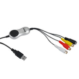 USB 2.0 AV S Video Capture Card DVD VHS DVR 8mm Analog Audio Video Recorder Grabber To Digital Converter for Windows 11/10/8/7