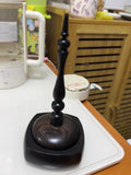 Rotating Yarn Spool – Multi-functional Micro Crochet Tool with African Blackwood Shaft