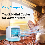 For Indoor And Outdoor Use Portable Evaporative Air Cooler-USB-Rechargeable Mini Swamp Cooler With Humidifier