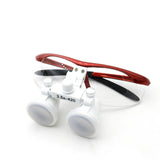 Professional 3.5x420mm Lab Medical Binocular Loupes with LED Head Light Lamp