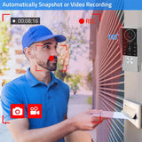 2-Wire 7 / 10" Video Door Phone with 2pcs Monitor TUYA App IC Card PIN Unlock Support Smart Video Intercom System for Home 1080P