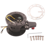 Quick Release Ball Lock System Steering Wheel Hub Flip Up Tilt Without Lock Aluminum Alloy Steering Wheel Hub Racing Accessories