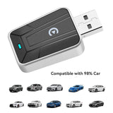 Converts Wired To Wireless CarPlay Adapter Plug & Play Wireless CarPlay & Android Auto Adapter USB Dongle for Factory Wired