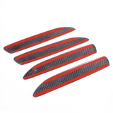 For Taycan 2019-2022 Dry Carbon Fiber Car Exterior Door Handle Cover Trim Accessories, 4PCS