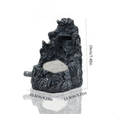 2025 New Decorative Resins Mountain for Fish Tanks Creates Natural Waterfall Environment