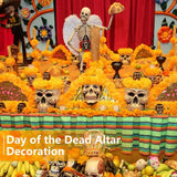 3.9inch Marigold Flowers Artificial Day of the Dead Flower 50Pcs Fake Marigold Flowers Head for Marigold Garland Making