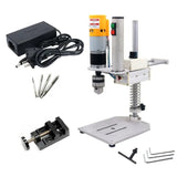 Mini Electric Tapping Machine Bench Top Threading Tool with Universal Arm 0-320 RPM Variable Speed M2-M6 Tapping Range