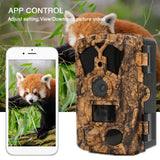 4K 48MP Outdoor Wild Trail Camera Photo Traps with Bluetooth&WiFi APP Control IR Range 20m/85ft Control Remote For Hunting