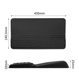 Ergonomic Computer Keyboard Stand with Wrist Rest Memory Foam Keyboard Riser Tilted Breathable Keyboard Holder for Easy Typing