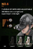 Infrared 4K HD Helmet Night Vision Goggles with Head Mounted Night Vision Binoculars, Hands Free, 8X Digital Zoom for Hunting
