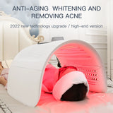Foldable 7 Color LED Light Therapy Machine for Body Neck and Head Therapeutic Skin Beauty Treatment Including Acne Removal