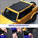 Soft Top Car Anti UV Sun Protection Sunshade Cover For Ford Bronco 2021-2024 Insulated Net Accessories