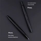 E-Easy To Use-Press Retractable Fountain Pen Extra Fine Nib Metal Matte Ink Pen Practice Writing Fountain Pen