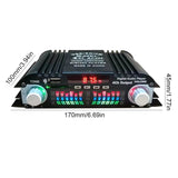 1600W Peak Power HiFi Sound Amplifier FM Radio USB Bluetooth-Compatible Karaoke Player Remote Control 4 Channel HiFi Stereo AMP
