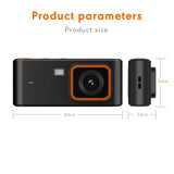 1080p Retro CCD Portable Digital Camera Entry-level Camera Led Fill Light 4K Digital  CCD 180°  Flip Screen Selfie