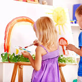 100 Pcs Plastic Paint Palette 6 Well Watercolor Palette Rectangular Paint For Kids Student Adult DIY Craft Art Pai