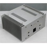 Precision Full Aluminum Amplifier Chassis Case with Dual-Side Heatsink 240x211x120mm