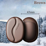 Eary Coffee Bean Shape Magnetic Hand Warmer Split Mini Portable Double Sided Heating Rechargeable Hand Warmer Winter Essentials