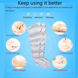 Air Compression Leg Massager 6 Chambers Body Massager Rechargerable Controller Blood Circulation Air Pump Wrap For Body Muscle