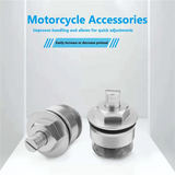41MM Motorcycle Front Shock Absorber Screw Fork Cover Cap Preload Adjusters Bolts for Honda CB400(Silver)