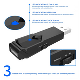 Wireless USB Converter For PS5 PS4 PS3 Switch OLED Bluetooth Gamepad Game Controller Adapter Wired Controller Adapter