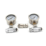 Professional Lab Chair Air Unit Compressor Pressure Relief Valve Manometer Lab Air Pressure Testing Gauge 2 Hole 4 Hole