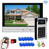 New 9 inch WIFI Video Doorbell Tuya Intercom System Waterproof Outdoor 1080P Door Phone Camera With ID Card Password APP Unlock