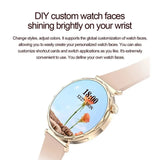 DIY Custom Watchface Smart Watch for Lady BT Calls Remote Control Photography DIY Custom Watchfaces Female Menstrual Period