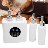 Massage Oil Heater Double Bottle Electric Lotion Cream Heater LED Display Baby Bottles Sub Bottled For Family Professional Salon