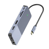 4K Dual USB Type C Dock Three Adapter Hub Laptop Docking Station For Lenovo ThinkPad HP Dell XPS M1 M2 MacBook