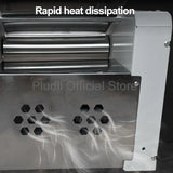 2200W Stainless Steel Noodle Maker Stainless Steel Dough Press Machine Desktop Design Adjustable Thickness For Bread Bun Pasta