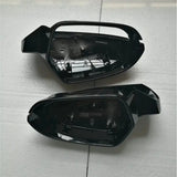 Car Rearview Mirror Cover For A6 C7 C7.5 S6 4G 2012-2018 Black Side Mirror Cap Covers Car Accessories