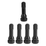 1pc/4pcs Car Wheel Tyre Valve Portable Snap-in Tubeless Tire Tyre Valve Stem Black Rubber Valve Stems for Car Wheel Tyre Valve
