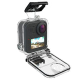 E-Easy To Use-Waterproof Camera Case For Gopro MAX Panoramic Sports Camera Bezel Underwater Protective Case Diving Accessories