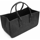 Felt Storage Bag Fireplace Wood Organizer Bags Shopping Basket Magazine Rack Firewood Pocket  Home Storage Bags Shopping Handbag