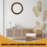 -A43I 2PCS 14 Inch Grapevine Wreaths Vine Branch Wreath Rattan Wreath Garland For DIY Christmas Craft Or Wedding Decors