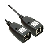 1 Pair USB to RJ45 LAN Ethernet Extension Cable Adapter 50M Distance Extender Converter Over Cat5E/6 Cord Computer Accessories