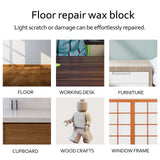 Laminate Repairing Kit Wax System Floor Worktop Casing Chips Scratches Mending Consumables, 11 Wax Blocks, Resin Material,
