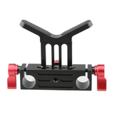 Universal Camera Lens Support With Standard 15Mm Double Rod Clamp Rail Block For DSLR Camera Rig Shoulder Support System