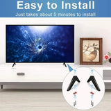 Accessories Non-slip TV Stand No Drilling with Screws TV stand legs Solid Support Strong Base Stand for TCL/Roku