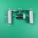 Adjustable Resistance Wrist Rotator Forearm Exerciser – 360° Rotation, Stainless Steel & Aluminum Alloy, Portable