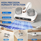 Mattress Bed Vacuum Cleaner Cordless Portable Handheld 16Kpa Powerful Suction UV-C Light & Ultrasonic for Sheet Sofa Cleaning