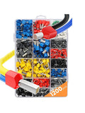 1200pcs Insulated Tubular Terminal Wire End Pressed Crimping Terminal Kit Wire Ferrules Connectors Terminals Cables End sleeves
