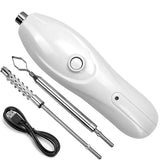 Corer Tool Portable Vegetable Corer Cordless,Electric Scraping Scale Machine With 2 Cutter,Stainless Steel Fruit Digging