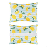 2025 New Pack of 2 Outdoor Lounge Chair Head Pillow with Waterproof Cover Elastic Strap