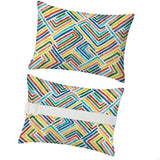 2025 New Pack of 2 Outdoor Lounge Chair Head Pillow with Waterproof Cover Elastic Strap